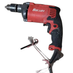 Bauer 7.5 Amp 1/2 Inch Variable-Speed Electric Hammer Drill with 2800 RPM, Red